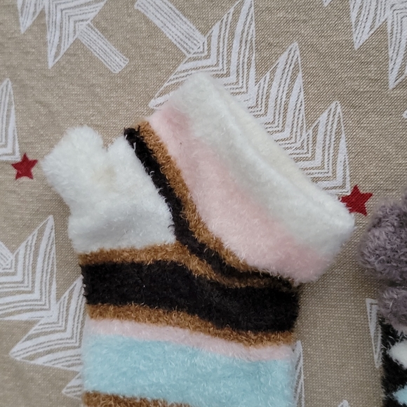 Little Miss Matched set of three 3 mix and match arm warmers, youth sized - Picture 8 of 8